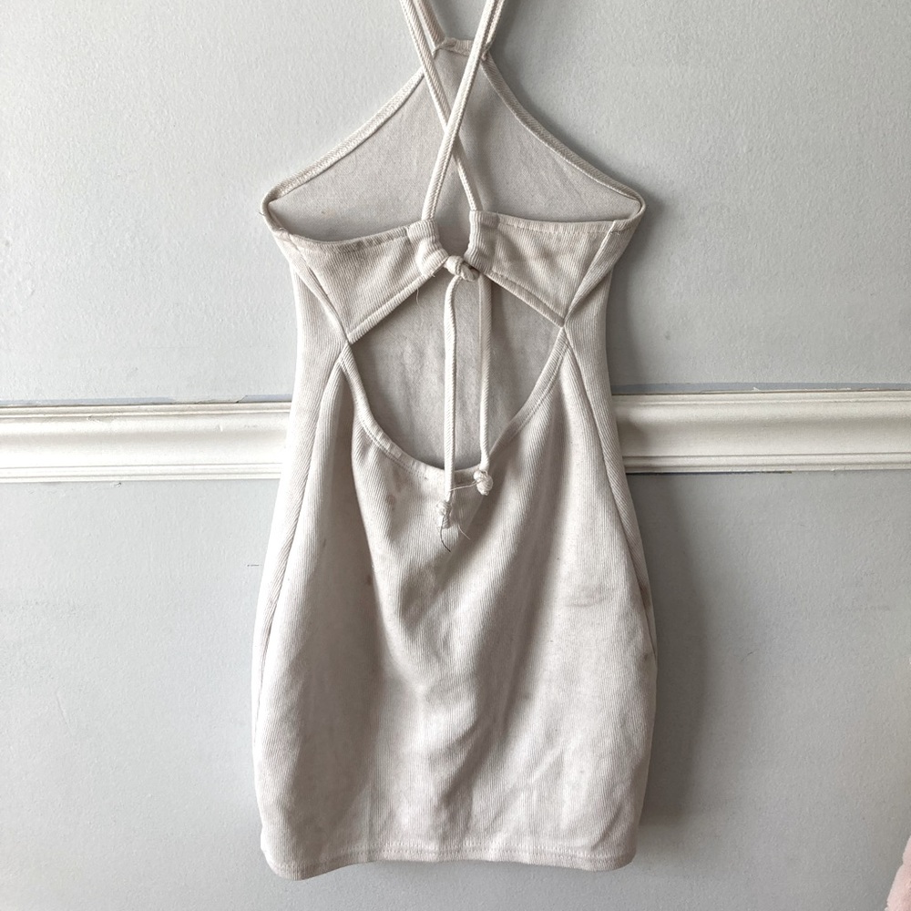 “ RUE 21 “ (S) White Halter Neck Bodycon Dress